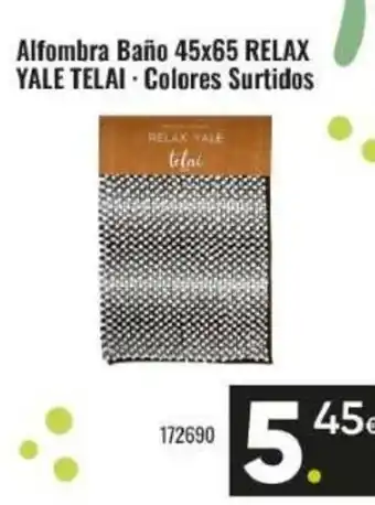 Family Cash Alfombra Baño 45x65 RELAX YALE TELAI · Colores Surtidos oferta