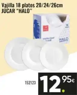 Family Cash "HALO" Jucar Vajilla 18 platos 20/24/26cm oferta