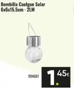 Family Cash Bombilla Cuelgue Solar 6x6x15.5cm · 2LM oferta