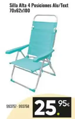 Family Cash Silla Alta 4 Posiciones Alu/Text 70x62x100 oferta