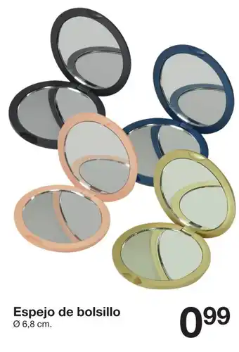 Zeeman Espejo de bolsillo Ø 6,8 cm. oferta