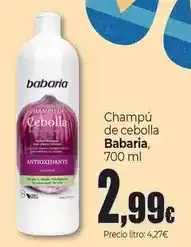 Unide Market Babaria - champú de cebolla oferta