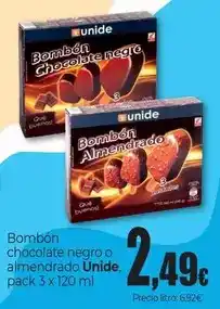 Unide Market Unide - bombon chocolate negro o almendrado oferta