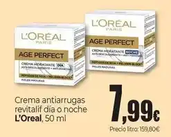 Unide Market L'oréal - crema antiarrugas revitalif dia o noche oferta