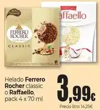 Unide Market Helado ferrero rocher classic o raffaello oferta