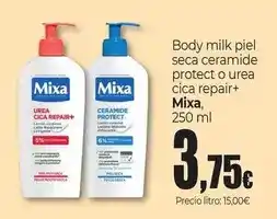 Unide Market Mixa - body milk piel seca ceramide protect o urea cica repair+ oferta