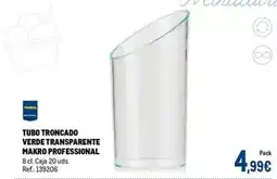 Makro Makro - tubo troncado verde transparente oferta