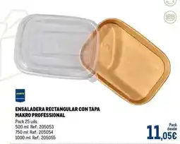 Makro Makro - ensaladera rectangular con tapa oferta