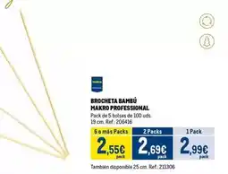 Makro Makro - brocheta bambu oferta