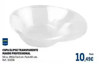 Makro Makro - copa eclipse transparente oferta