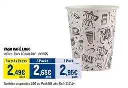 Makro Relax - vaso café oferta