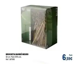 Makro Star - brocheta bambù negro oferta