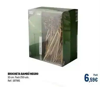 Makro Star - brocheta bambù negro oferta
