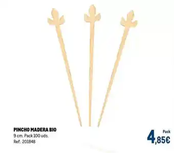 Makro Bio - pincho madera bio oferta