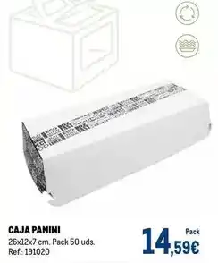 Makro Eco - caja panini oferta