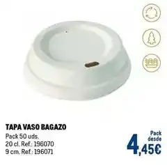 Makro Tapa vaso bagazo oferta
