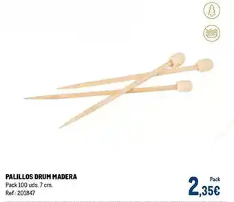 Makro Palillos drum madera oferta