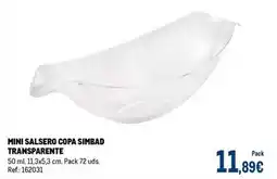 Makro Mini salsero copa simbad transparente oferta
