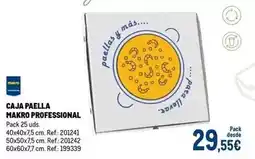 Makro Makro - caja paella professional oferta