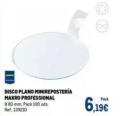 Makro Makro - disco plano minirepostería oferta