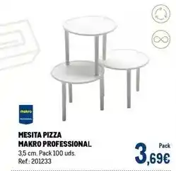 Makro Makro - mesita pizza oferta