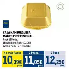 Makro Makro - caja hamburguesa professional oferta