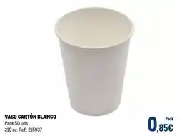 Makro Blanco - vaso cartón oferta