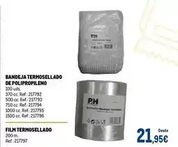 Makro Bandeja termosellado de polipropileno oferta