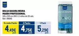 Makro Makro - bolsa basura negra oferta
