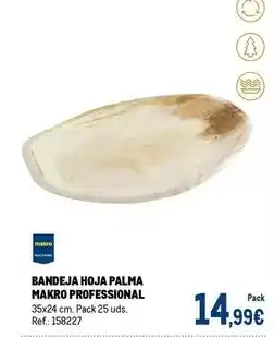 Makro Makro - bandeja hoja palma professional oferta