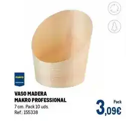 Makro Makro - vaso madera oferta