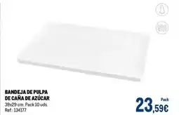 Makro Bandeja de pulpa de caña de azúcar oferta
