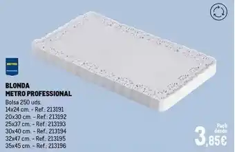 Makro Metro professional - blonda oferta