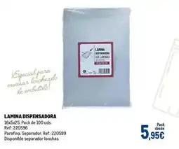 Makro Lamina dispensadora oferta