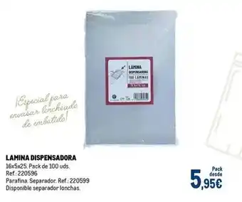 Makro Lamina dispensadora oferta