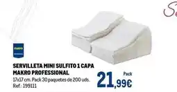 Makro Makro - servilleta mini sulfito 1 capa professional oferta