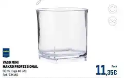 Makro Makro - vaso mini oferta