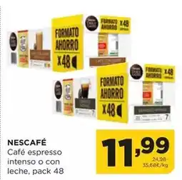 Alimerka Nescafé - cafe espresso intenso o con leche oferta