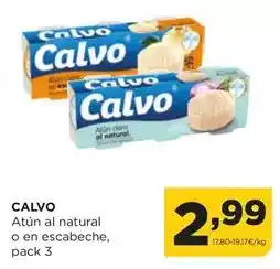 Alimerka Calvo - atún al natural o en escabeche oferta