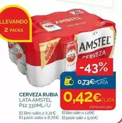 Supermercados La Despensa Amstel - cerveza rubia oferta