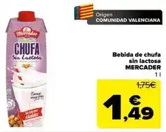 Carrefour Origen - bebida de chufa sin lactosa oferta