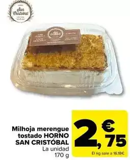 Carrefour San - milhoja merengue tostado oferta