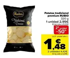 Carrefour Rubio - patatas tradicional premium oferta