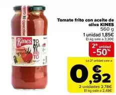 Carrefour Kines - tomate frito con aceite de oliva oferta
