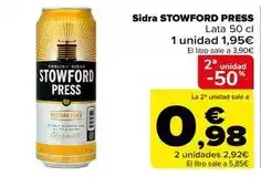 Carrefour Stowford press - sidra oferta