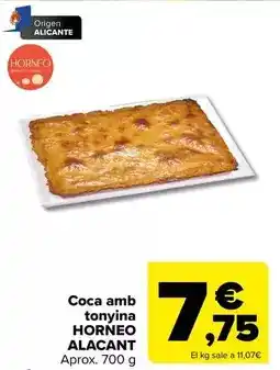 Carrefour Origen - coca amb tonyina horneo oferta