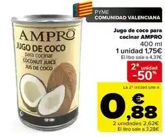 Carrefour Jugo de coco para cocinar oferta