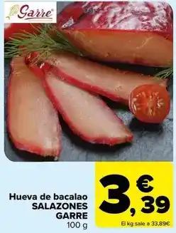 Carrefour Salazones garre - hueva de bacalao oferta