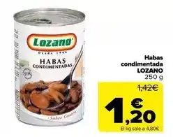 Carrefour Lozano - habas condimentada oferta
