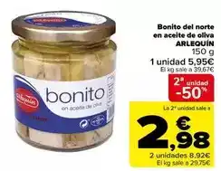 Carrefour Del norte - bonito en aceite de oliva oferta